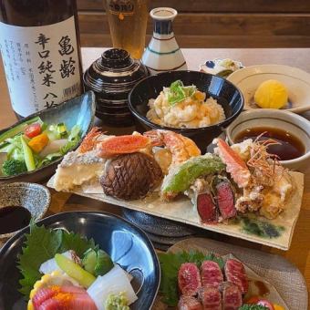 【100 분 음료 무제한 포함】 ~ 튀김과 고기를 즐기는 ~ "KANNABE" 10000 엔 (세금 포함) 전날 예약 한정!