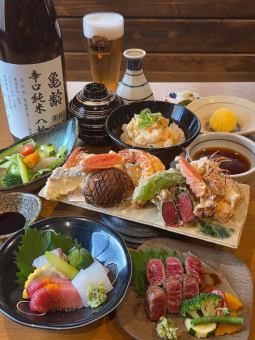 【100 분 음료 무제한 포함】 ~ 튀김과 고기를 즐기는 ~ "KANNABE" 10000 엔 (세금 포함) 전날 예약 한정!