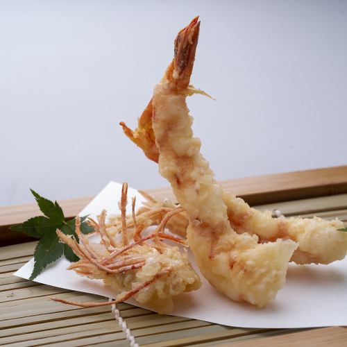 自慢の揚げたて天麩羅