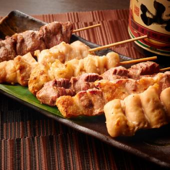 特選焼き鳥五串盛り