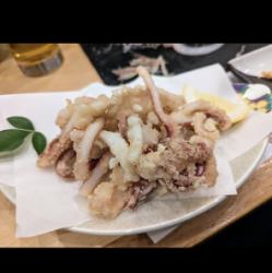 玄界灘!剣先イカゲソ唐揚げ