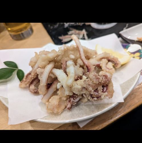 玄界灘！剣先イカゲソ唐揚げ