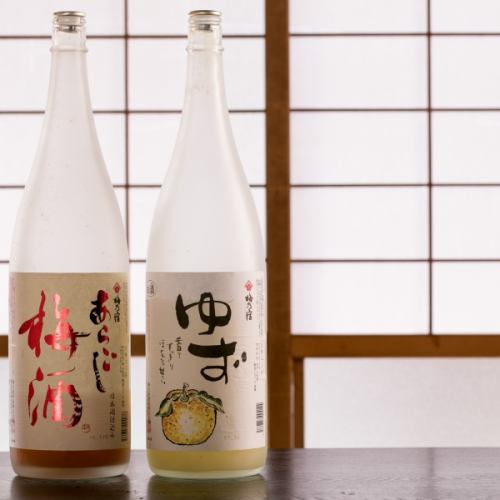 Various kinds of drinks suitable for Japanese food
