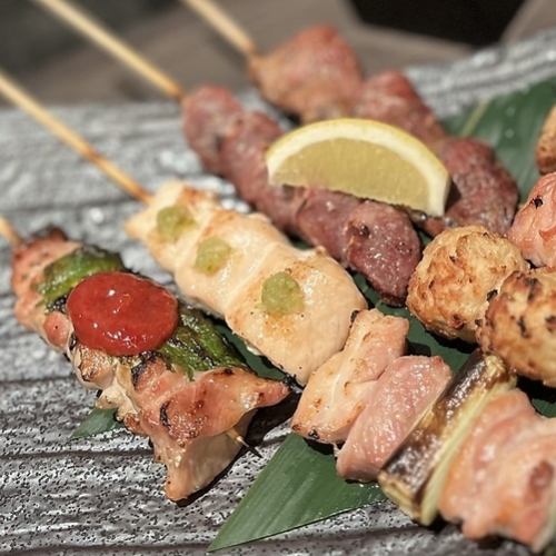 6 skewers
