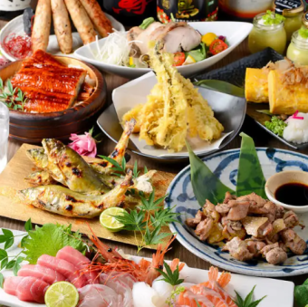 May to July [180 minutes all-you-can-drink] Nagoya Cochin cuisine, eel-glazed rice, etc. [Great Nagoya course] 9 dishes total 6,000 yen