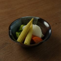 ゴロゴロ野菜の醤油漬け