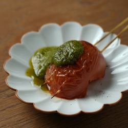 焼きトマトジェノベーゼ