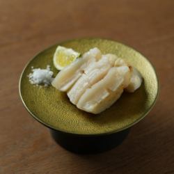 帆立貝柱 炭炙り刺し