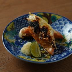 炭焼きサーモンハラス