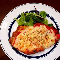 Tomato and cheese cutlet made with premium pork