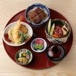 可愛い3種の丼