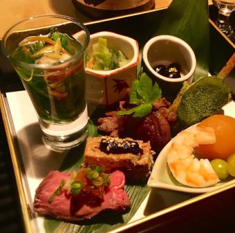 5000 yen course with drinks allotted (100 minutes)