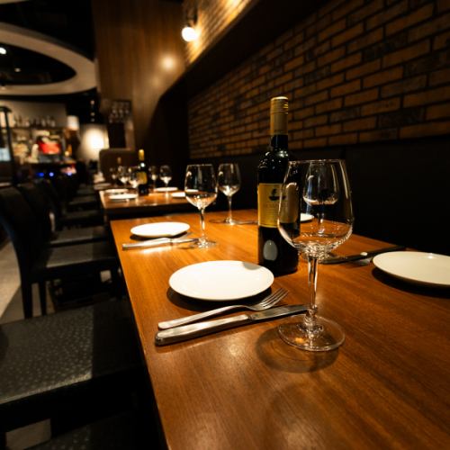 A comfortable space perfect for girls' nights, dates, or just a casual meal.