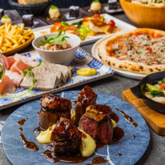 【フレイタ大宮プラン】名物ロッシーニや本日の鮮魚料理など！【9品】2時間飲み放題付き7000円