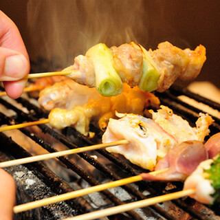 《2H飲み放題付》【焼き鳥コース　5,500円】匠の技で焼き上げた焼鳥盛り合わせや唐揚げなども！