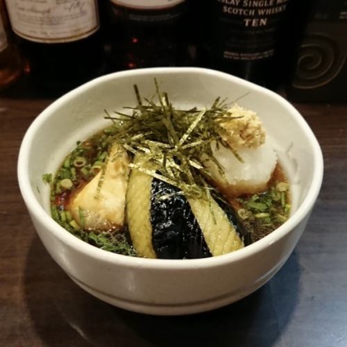 茄子と豆富の揚げだし