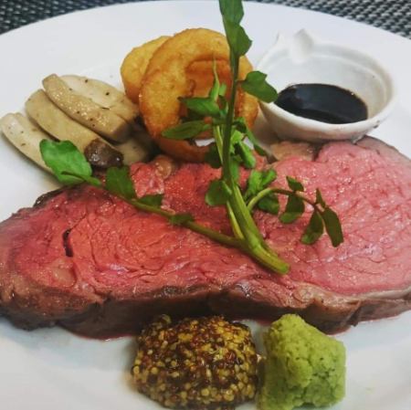 “2” Thick-sliced roast beef from a Japanese restaurant (1-2 servings)