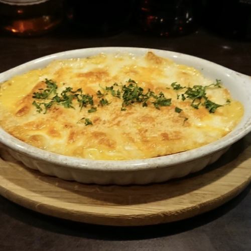 Pumpkin gratin with melty cheese