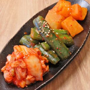 Assorted kimchi