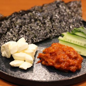 Changja cheese and Korean seaweed