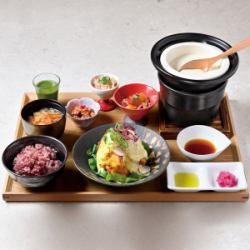 但馬産鶏のチキン南蛮膳　黒酢とバルサミコのソース