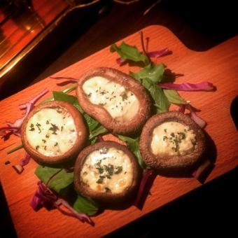 しいたけのブルーチーズ焼き
