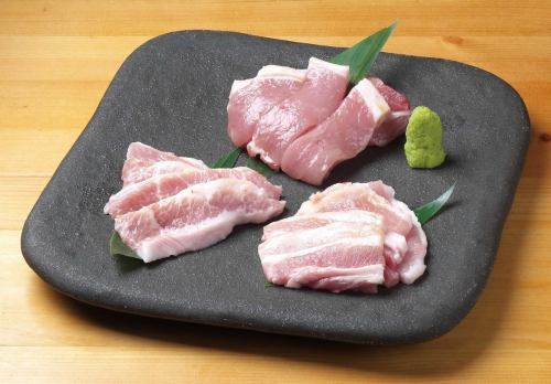 贅沢盛り合わせ弓豚3種盛り