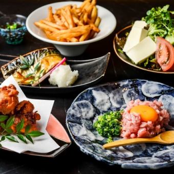 【飲み放題120分＋入泉料金コミ】蘭丸コース（全7品）6,000円
