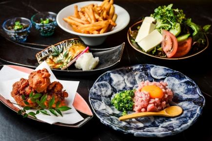 【飲み放題120分+入泉料金コミ】蘭丸コース(全7品)6,000円