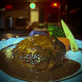 ハンバーグ定食【シングル130g】