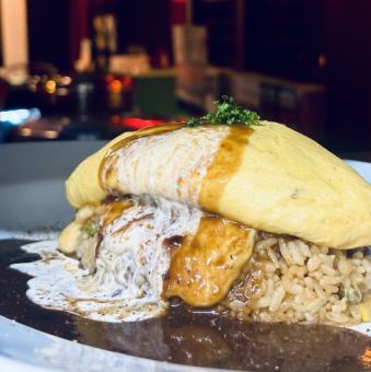 ダブルチーズバーグオムライス