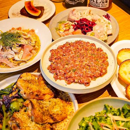 女性限定！ちょっと贅沢なひとときを♪7品+150分飲み放題付大人女子会プラン5500円税込