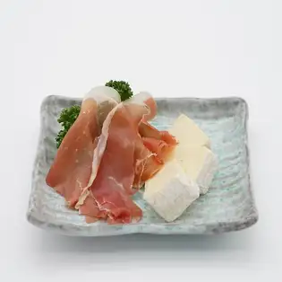 Prosciutto and cheese