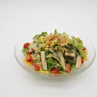 <Salads> Fresh vegetable salad / Caesar salad with soft-boiled egg