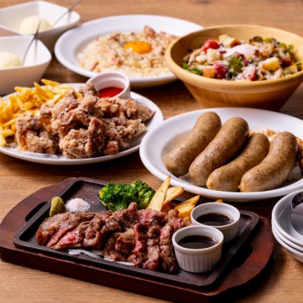 Domestic Japanese Black Wagyu beef rib course, 8 dishes total, 4,000 yen♪