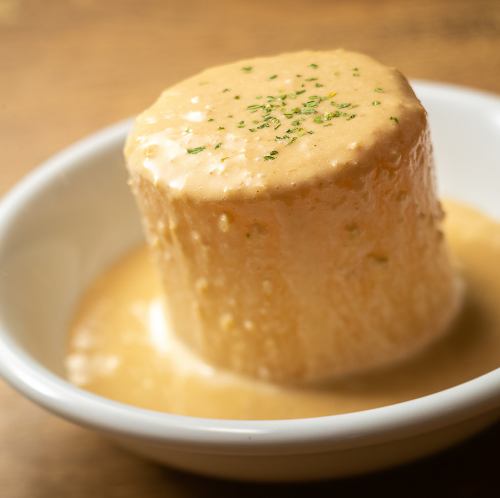 Warm radish with porcini sauce