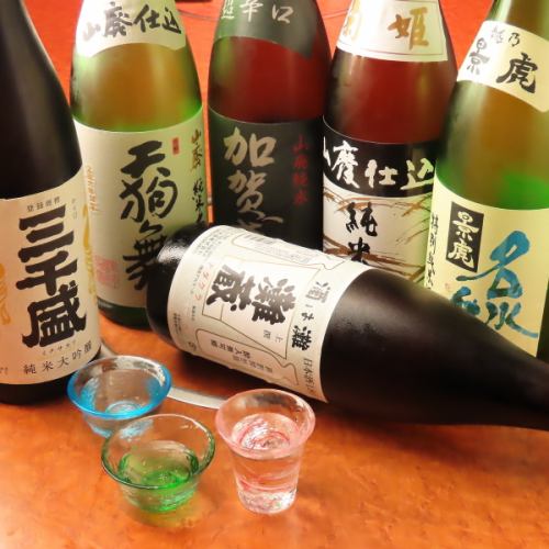 人気の日本酒充実