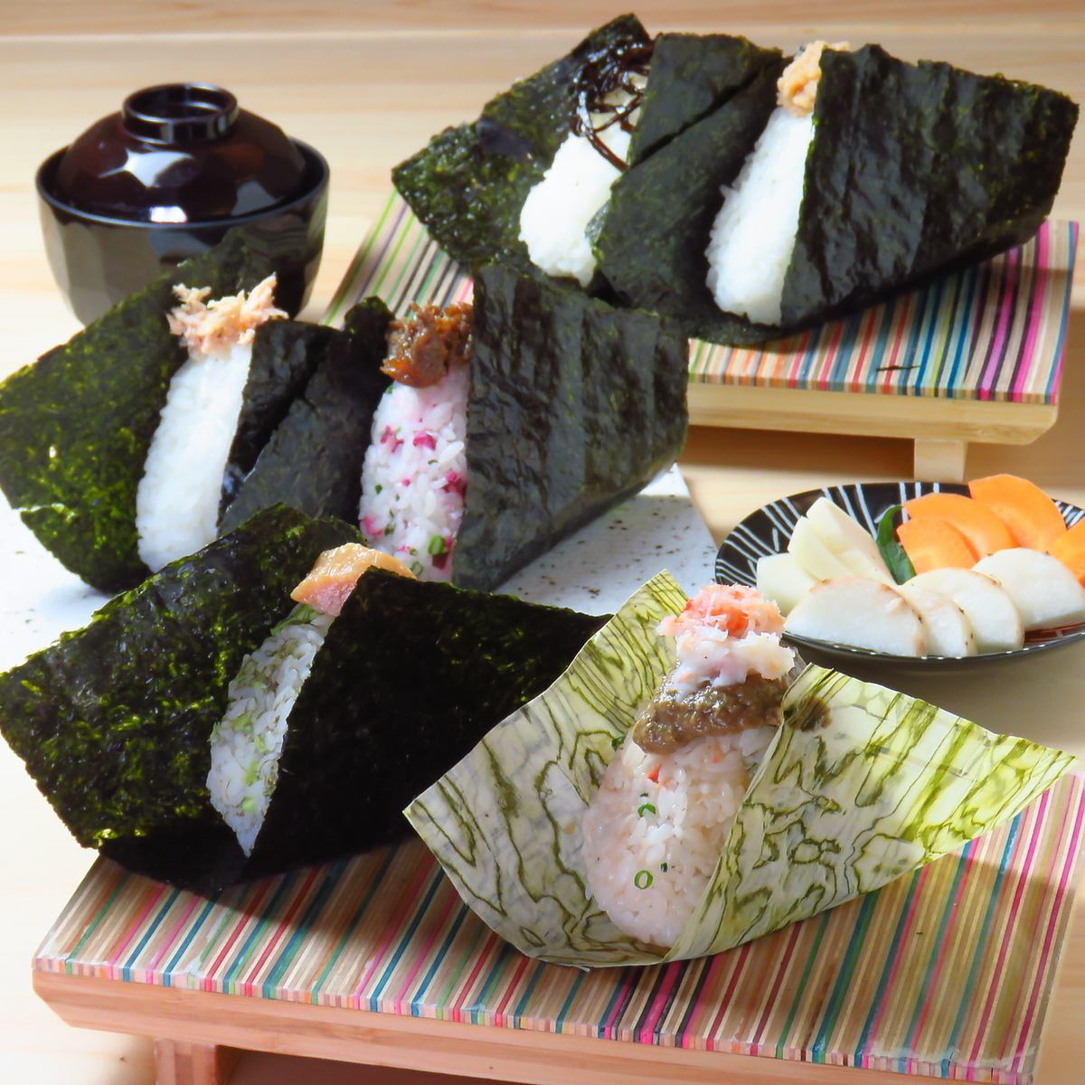 素材や製法にとことんこだわったおむすびを堪能ください！