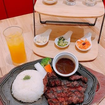 <LUNCH>Beef skirt steak and six kinds of hors d'oeuvres lunch course ★ 2,000 yen (tax included)