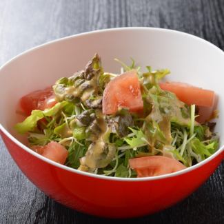 Sesame dressing salad/choregi salad/caesar salad