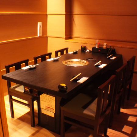 We have completely private rooms! You can enjoy your meal without worrying about your surroundings.