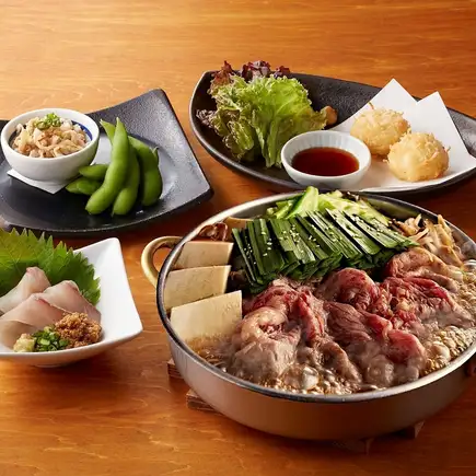 すき焼き 雅（みやび）セット ≪団体様歓迎！お気軽にお電話でお問い合わせください♪≫