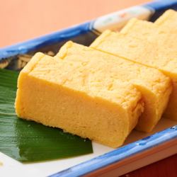 出汁巻き玉子/海老とブロッコリーのアヒージョ　　バケットつき