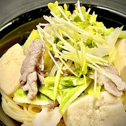 豚肩ロースと白菜と豆腐の柚子生姜仕立て