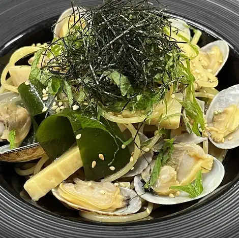 旬の食材を使ったパスタランチ