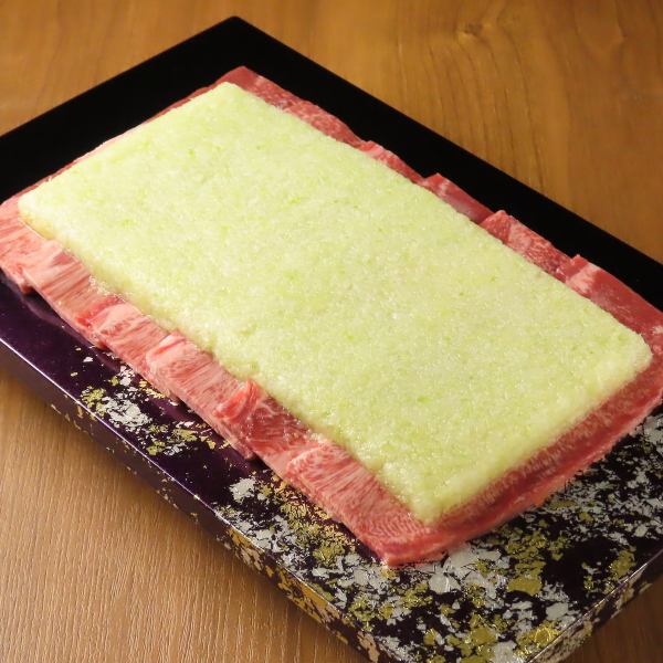 【当店看板メニュー】元祖「名物たたみネギたん塩」⇒☆2,800円（税込）☆