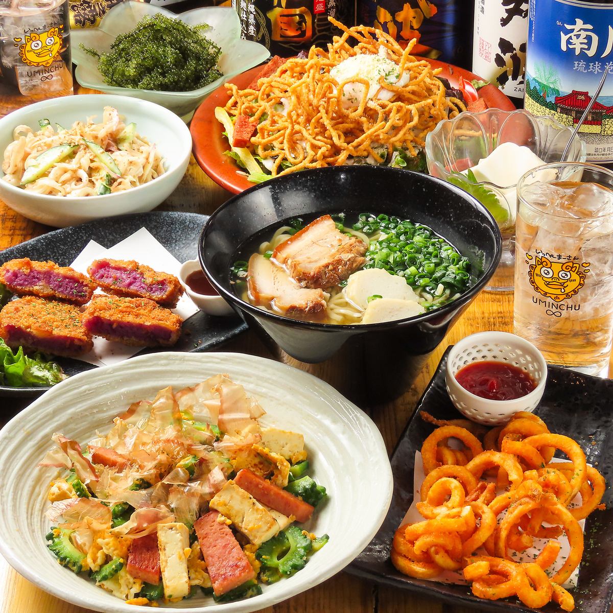 本場沖縄料理を堪能できる居酒屋♪飲み放題付きコースご用意有！宴会・女子会利用◎