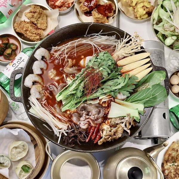 痺れる辛さ♪【麻辣湯×ナッコプセ】麻辣ナッコプセ付き＋＆韓国屋台料理40品食べ飲み放題プラン3,500円♪