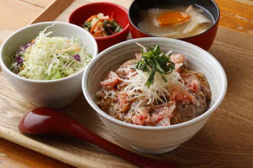 Plum and Shiso Black Pork Rice Bowl