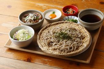 Tororo Tsukimigatake Soba or Udon & Choice of Mini Rice Bowl